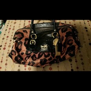 COACH OCELOT SABRINA SATCHEL