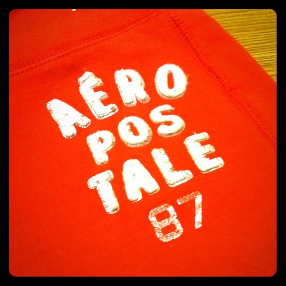 Aeropostale Red Cinch Sweatpants