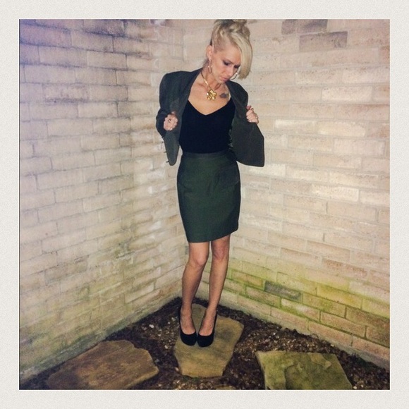 Vintage Jackets & Blazers - "Platinum"vintage crop jacket & skirt