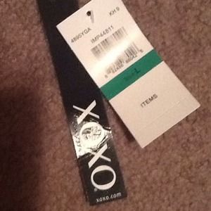 Black, gold, and tan winter dress by XOXO