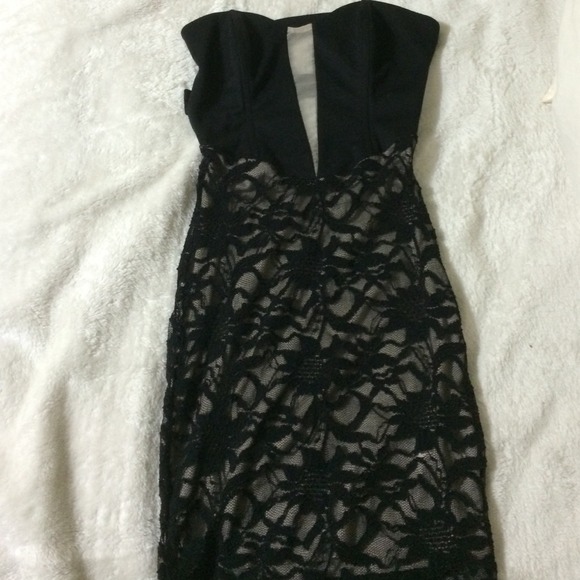 Strapless lace club dress - Picture 1 of 3
