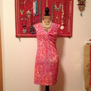 GEORGE pink red dress