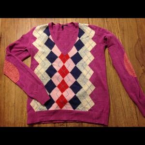 Benetton Modern Argyle Sweater