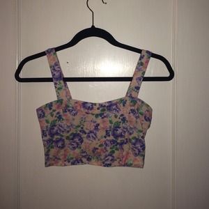 Floral crop top