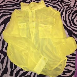 Neon yellow blouse