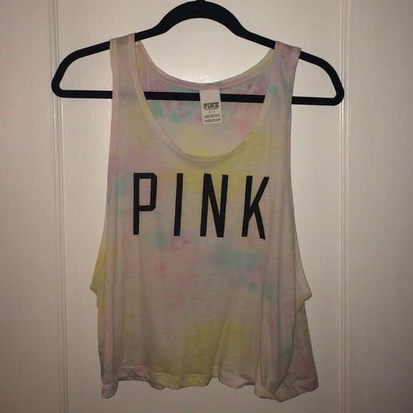 Pink Victoria's Secret  tye dye muscle tank