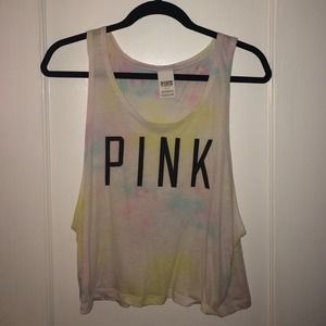 Pink Victoria's Secret  tye dye muscle tank