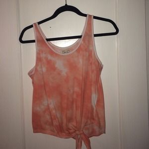 Tank top with a front tie