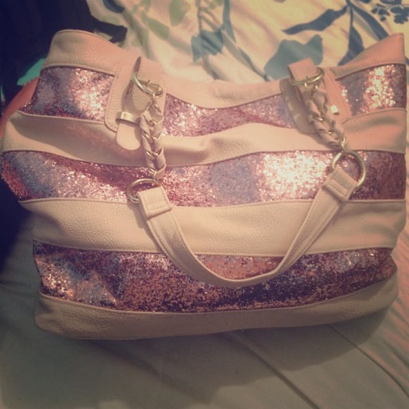 Glitter tote bag