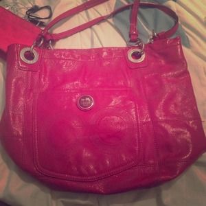 Pink coach purse