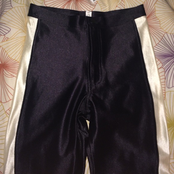AA Pearl/black disco pants