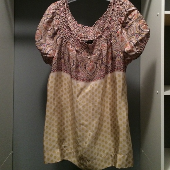BCBGMaxAzria print blouse