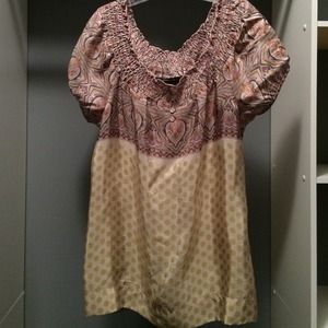 BCBGMaxAzria print blouse