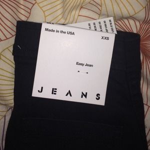 AA black easy jeans size XXS