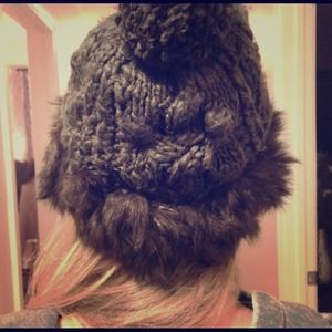 Rabbit fur winter hat
