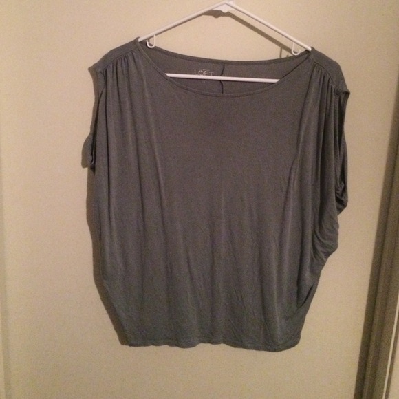 Super cute grey top from LOFT