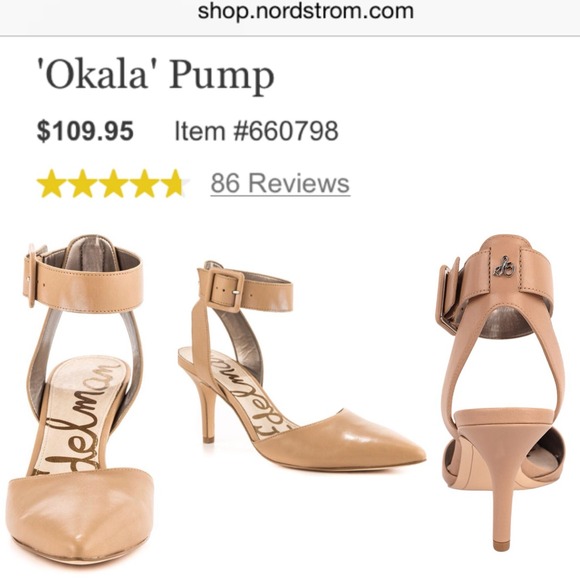 ❤️ Sam Edelman Nude Okala Pump