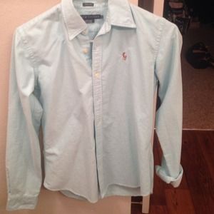 Ralph Lauren light blue button down