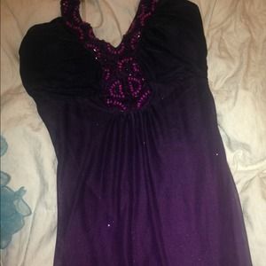 Long purple dress
