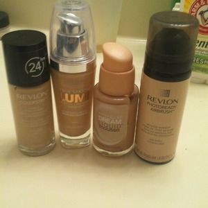 FOUNDATIONS! 2 REVLON, LOREAL, MAYBELLINE !! :D