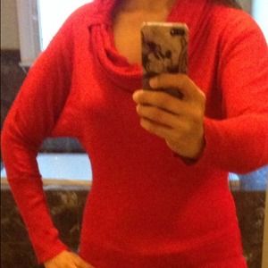 Red Cowl Neck Sweater