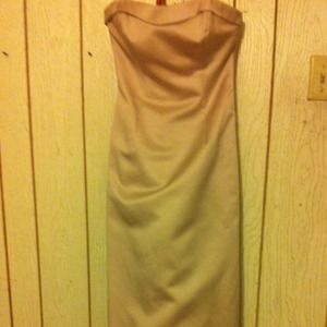 Long gold/champagne dress