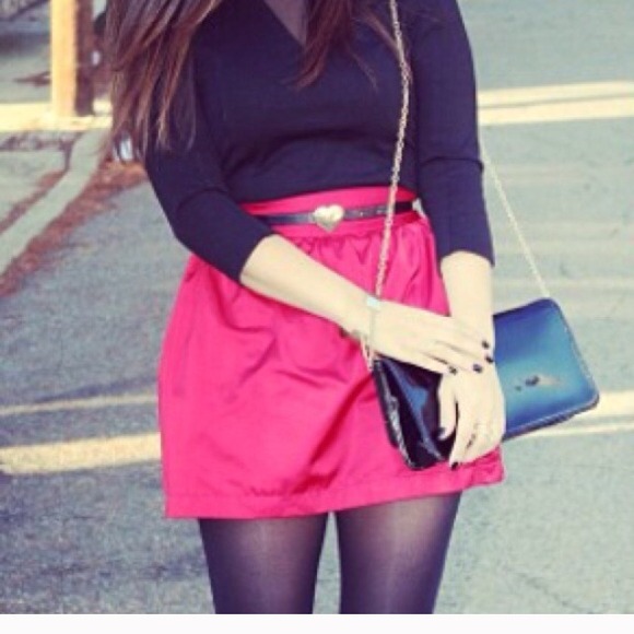 Red poof skirt