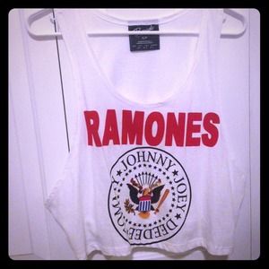 White crop Ramona tank