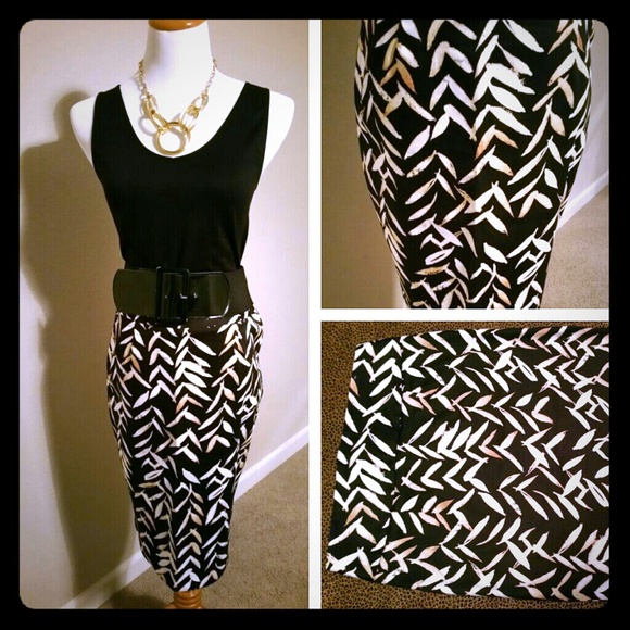 Grace Elements printed pencil skirt