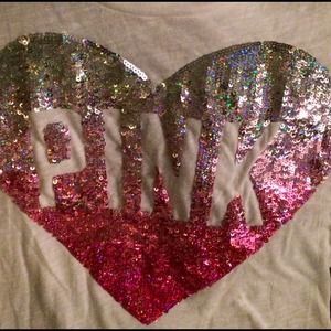 VS PINK sequined tee