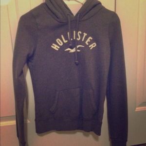 Dark grey pullover hoodie