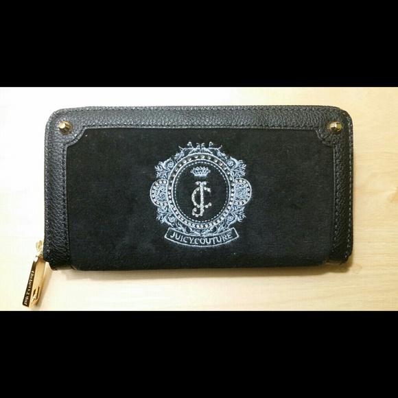 Juicy Couture Velour Zip Around Wallet
