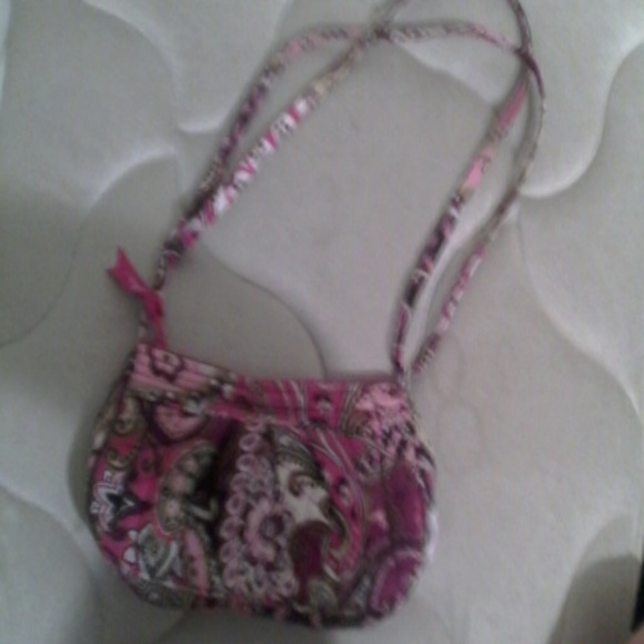 pink themed Vera Bradley clutch or makeup bag.