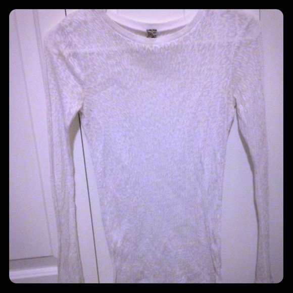 White burnout long sleeve