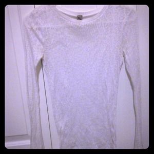 White burnout long sleeve