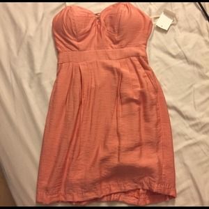 BCBGeneration dress in peach color