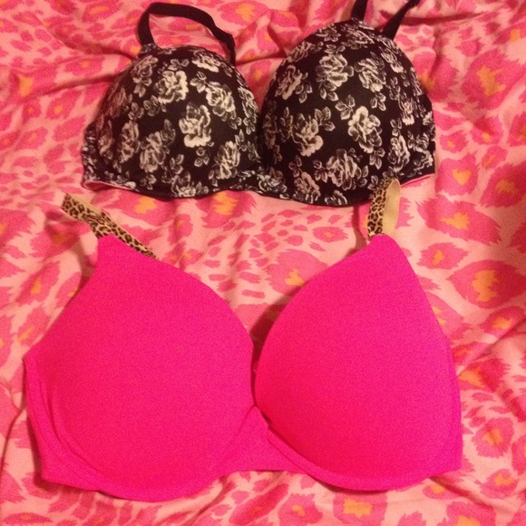 Victorias Secret PINK Push Up Bras Bundle 36DD
