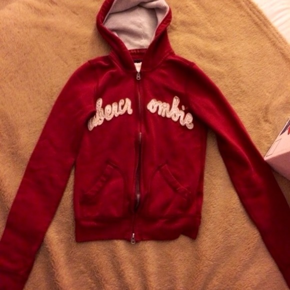 Red Abercrombie zip up
