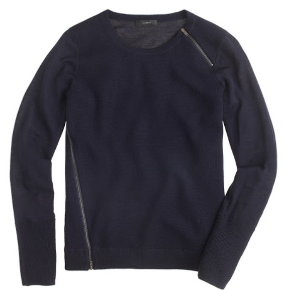 J. Crew Asymmetrical Zipper Pullover - Picture 1 of 4