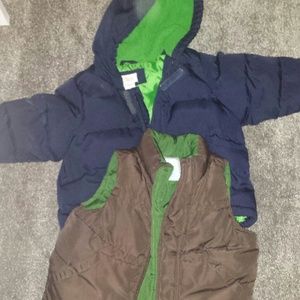 ☆SOLD☆ Warm winter coat and vest bundle