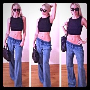 ⚡$40 Sale ⚡️New Bella Dahl Chambray Wide Leg Pant