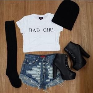 Bad girl crop top