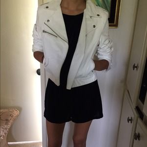White leather jacket