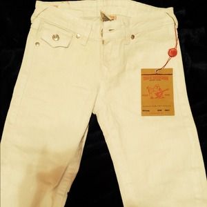All white true religion jeans **sold**
