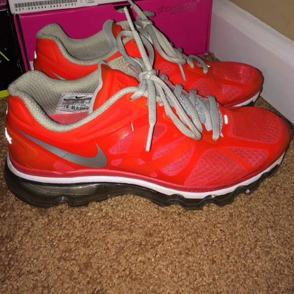 Neon Orange Nike Running Shoe