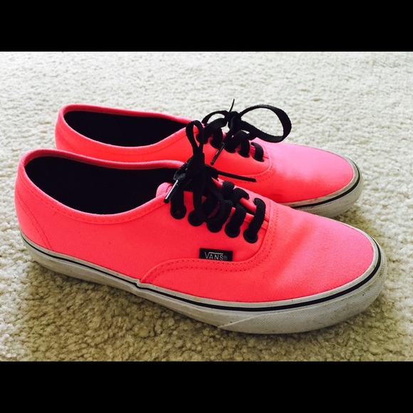 Fluorescent pink vans