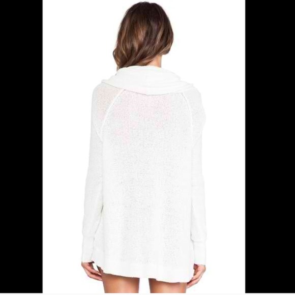 💜bundled Free People Ivory Cowl Neck sweater - Picture 3 of 3