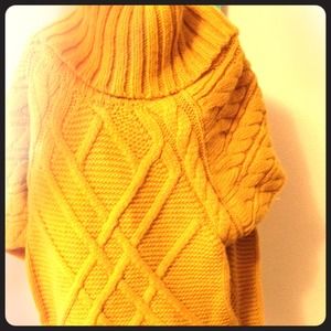 Loft Golden Cable Knit Sweater