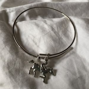 Silver horse bracelet