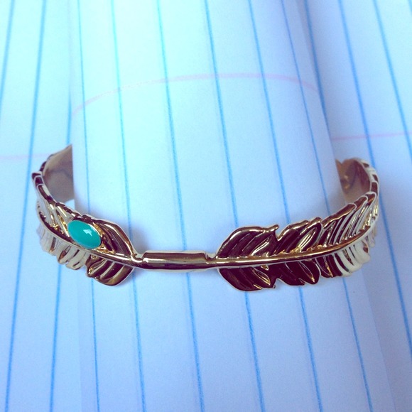Golden Feather Wrist Cuff